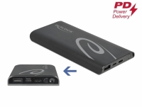 Delock Power Bank 10000 mAh USB Type-A, USB Type-C™, USB Micro-B