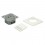 VALUE Cat.6a Flush Mount Wall Jack, STP, vertical white