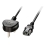 UK 3 Pin Plug to IEC C13 Mains Power Cable, 5m