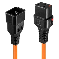 2m C20 Plug to Locking C19 Extension Cable