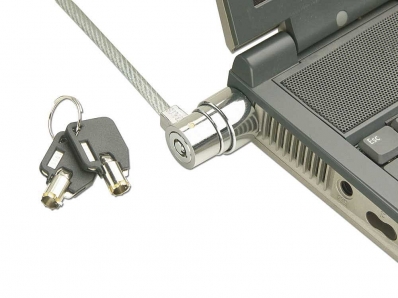 Notebook Security Cable, Barrel Key Lock