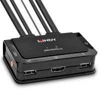 2 Port HDMI 2.0, USB 2.0 & Audio Cable KVM Switch