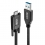 Dual Screw USB 3.1 C/A Cable 1m