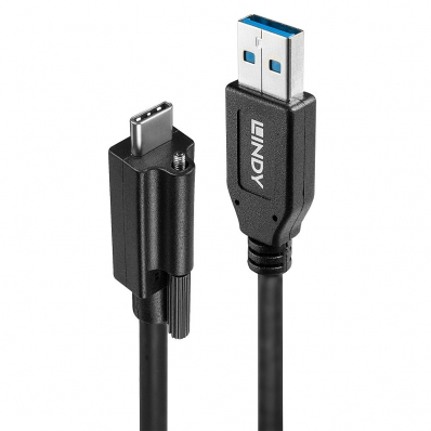 Single Screw USB 3.1 C/A Cable 1m