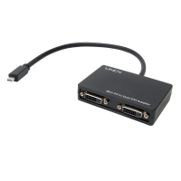 Mini DisplayPort to 2 Port DVI-D MST Hub