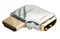 CROMO HDMI Male to HDMI Female 90 Degree Right Angle Adapter - Left