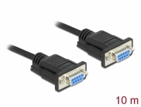 Delock Serial Cable RS-232 Sub-D9 female to female 10 m null modem