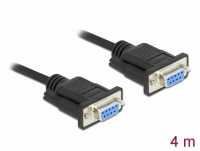 Delock Serial Cable RS-232 Sub-D9 female to female 4 m null modem