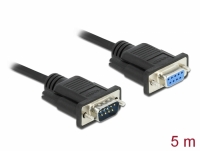 Delock Serial Cable RS-232 Sub-D9 male to female 5 m