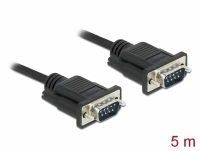 Delock Serial Cable RS-232 Sub-D9 male to male 5 m