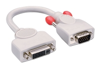 VGA to DVI Analogue Adapter Cable - DVI-I Female (Analogue) to VGA Male, 0.2m