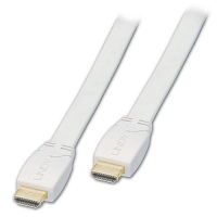 Flat White Standard HDMI Cable, 0.5m