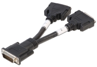 DMS 59 Male to 2 x DVI-I Female Splitter Cable