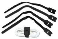 Hook and Loop Cable Tie, 300mm (10 pack), Black