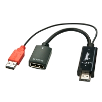 HDMI to DisplayPort Converter with USB Power