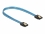 Delock SATA 6 Gb/s Cable UV glow effect blue 20 cm