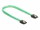 Delock SATA 6 Gb/s Cable UV glow effect green 30 cm