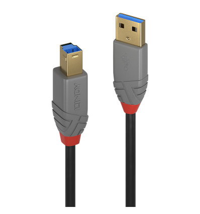 Lindy 1m USB 3.0 Typ A to B Cable, Anthra Line