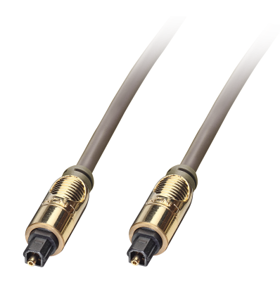 Lindy Gold TosLink SPDIF Digital Optical Cable, 50m