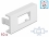 Delock Easy 45 Module Plate Rectangular cut-out 12.5 x 21.5 mm, 45 x 22.5 mm 10 pieces white