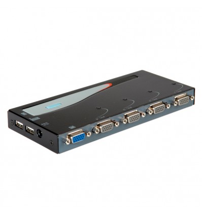 VALUE KVM Switch "Desktop", 1 User - 4 PCs, VGA, USB + PS/2