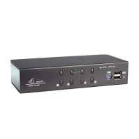 VALUE KVM Switch, 1 User - 4 PCs, DVI, USB, Audio