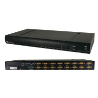 VALUE 19" KVM Switch with OSD, 1 User - 16 PCs, PS/2+USB