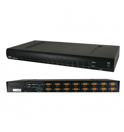 VALUE 19" KVM Switch with OSD, 1 User - 16 PCs, PS/2+USB