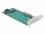 Delock PCI Express x4 Card to 1 x M.2 Key B + 1 x NVMe M.2 Key M - Low Profile Form Factor