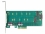 Delock PCI Express x4 Card to 1 x M.2 Key B + 1 x NVMe M.2 Key M - Low Profile Form Factor