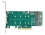 Delock PCI Express x8 Card to 2 x internal NVMe M.2 Key M - Bifurcation - Low Profile Form Factor