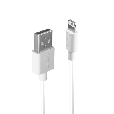 Lindy 3m USB Type A to Lightning Cable White