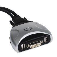 VALUE KVM Switch "Star", 1 User - 2 PCs, USB, DVI, Audio
