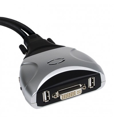 VALUE KVM Switch "Star", 1 User - 2 PCs, USB, DVI, Audio