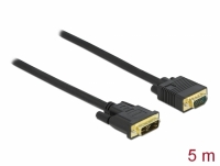 Delock Cable DVI 12+5 male to VGA male 5 m