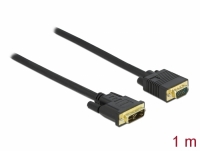 Delock Cable DVI 12+5 male to VGA male 1 m