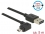 Delock Cable EASY-USB 2.0 Type-A male > EASY-USB 2.0 Type Micro-B male angled left / right 5 m black