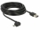 Delock Cable EASY-USB 2.0 Type-A male > EASY-USB 2.0 Type Micro-B male angled left / right 5 m black