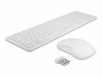 Delock USB Keyboard and Mouse Set 2.4 GHz wireless white