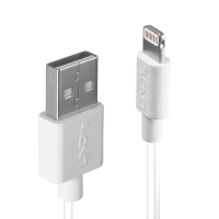 Lindy 1m USB Type A to Lightning Cable White