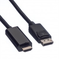 VALUE DisplayPort Cable, DP - UHDTV, M/M, black, 7.5 m