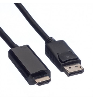 VALUE DisplayPort Cable, DP - UHDTV, M/M, black, 7.5 m