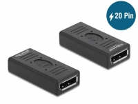 Delock DisplayPort 1.2 Adapter female to female Gender Changer with pin 20