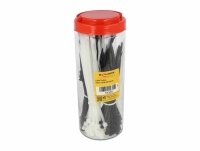 Delock Cable tie assortment box 600 pieces black / white