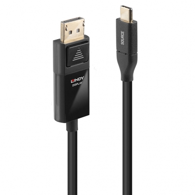 Lindy 1m USB Type C to DisplayPort 4K60 Adapter Cable with HDR