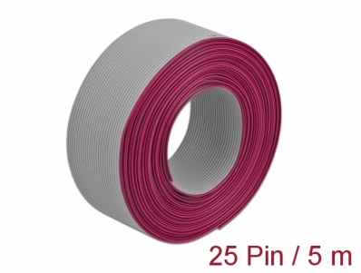 Delock Flat Ribbon Cable 25 pin, 1.27 mm pitch, 5 m