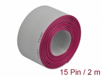 Delock Flat Ribbon Cable 15 pin, 1.27 mm pitch, 2 m