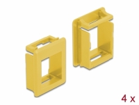 Delock Keystone Holder for cases 4 pieces yellow