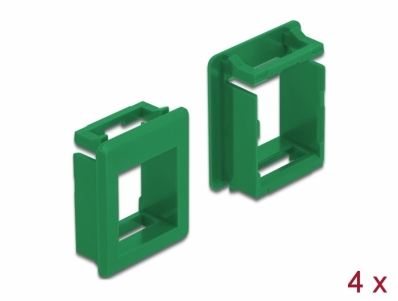 Delock Keystone Holder for cases 4 pieces green