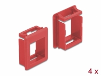 Delock Keystone Holder for cases 4 pieces red